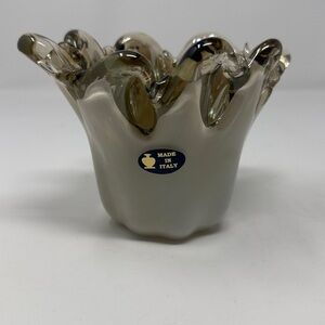 Murano Crystal Vase Made in Italy